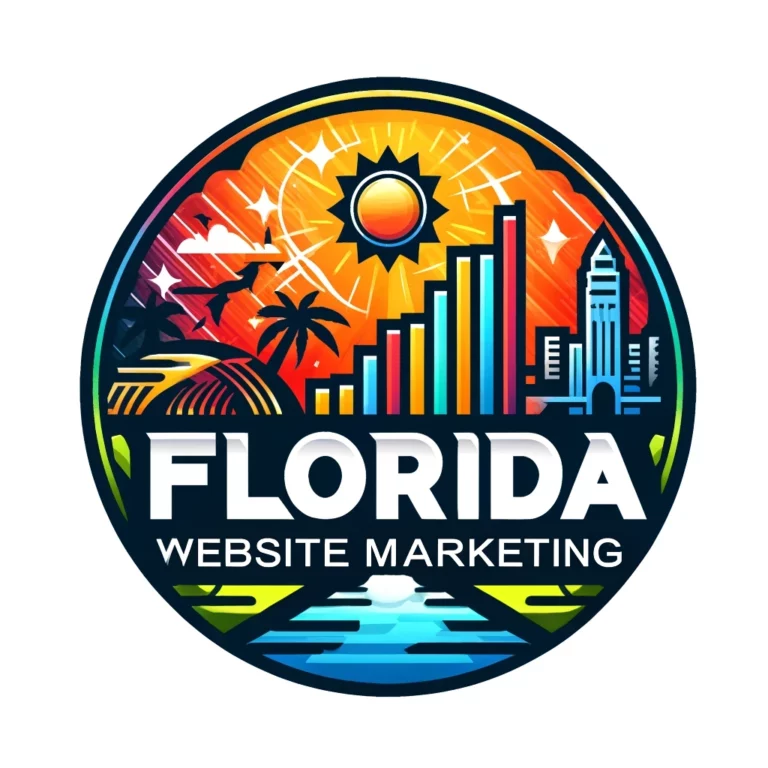 DALL·E 2024-04-11 23.19.44 - Create an image of a logo with the text 'Florida Website Marketing', ensuring that the phrase 'Website Marketing' is spelled correctly. The logo shoul